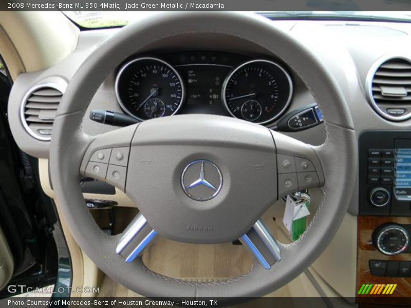 Jade Green Metallic / Macadamia 2008 Mercedes-Benz ML 350 4Matic
