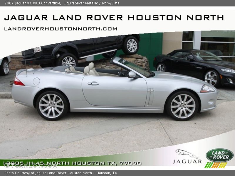 Liquid Silver Metallic / Ivory/Slate 2007 Jaguar XK XK8 Convertible