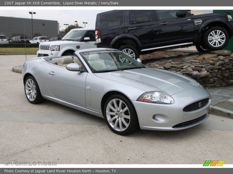 Liquid Silver Metallic / Ivory/Slate 2007 Jaguar XK XK8 Convertible