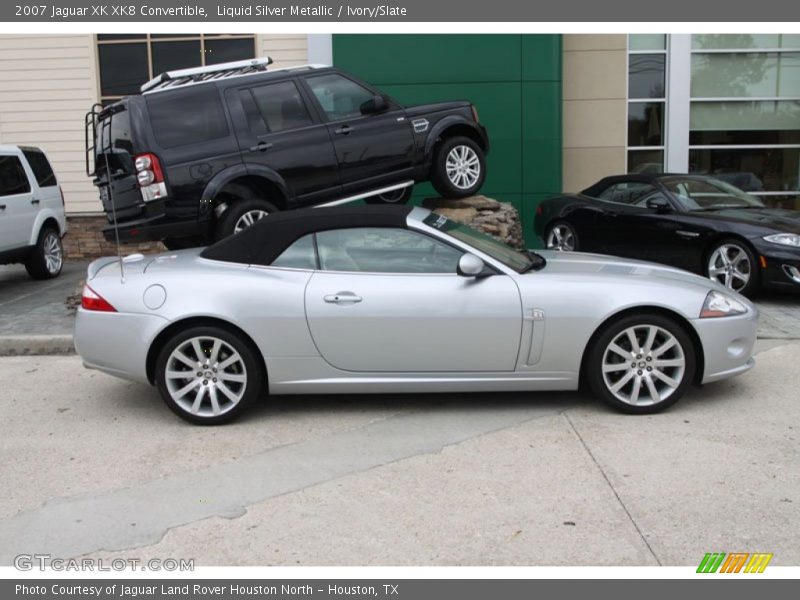 Liquid Silver Metallic / Ivory/Slate 2007 Jaguar XK XK8 Convertible