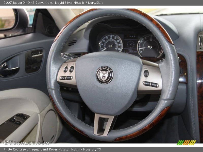 Liquid Silver Metallic / Ivory/Slate 2007 Jaguar XK XK8 Convertible