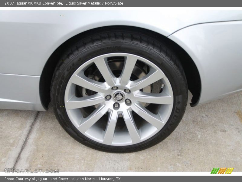 Liquid Silver Metallic / Ivory/Slate 2007 Jaguar XK XK8 Convertible