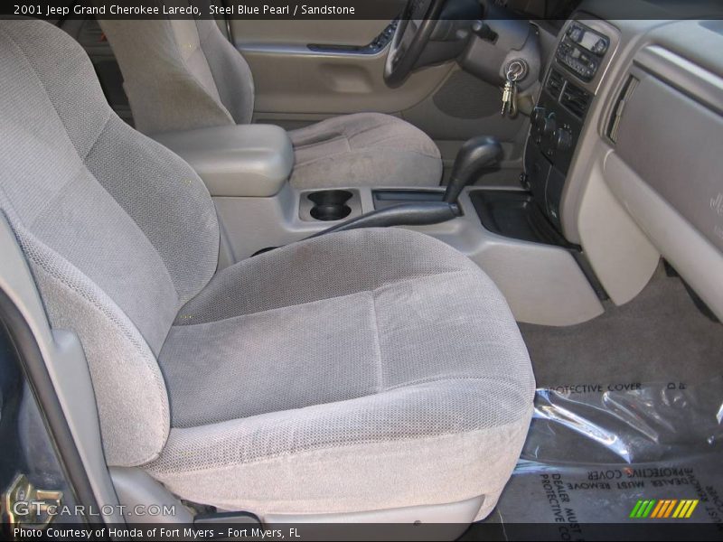 Steel Blue Pearl / Sandstone 2001 Jeep Grand Cherokee Laredo
