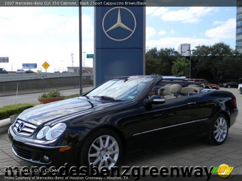 Black / Sport Cappuccino Brown/Black 2007 Mercedes-Benz CLK 350 Cabriolet