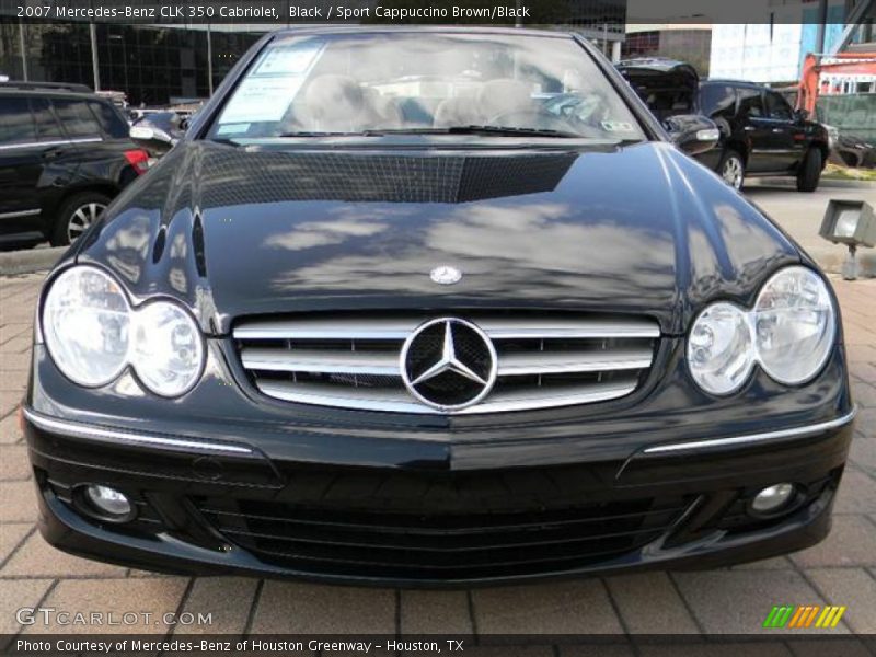 Black / Sport Cappuccino Brown/Black 2007 Mercedes-Benz CLK 350 Cabriolet