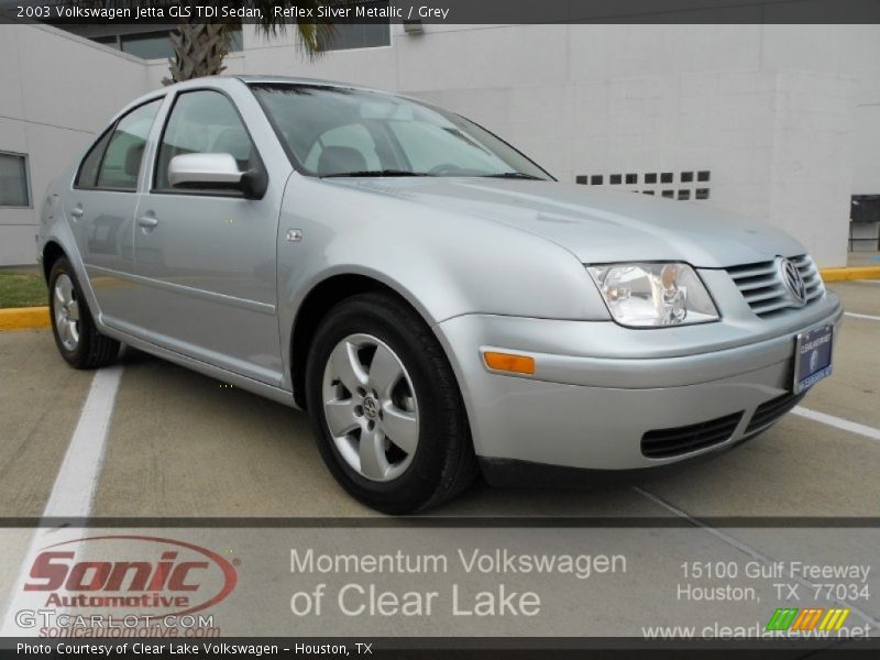 Reflex Silver Metallic / Grey 2003 Volkswagen Jetta GLS TDI Sedan