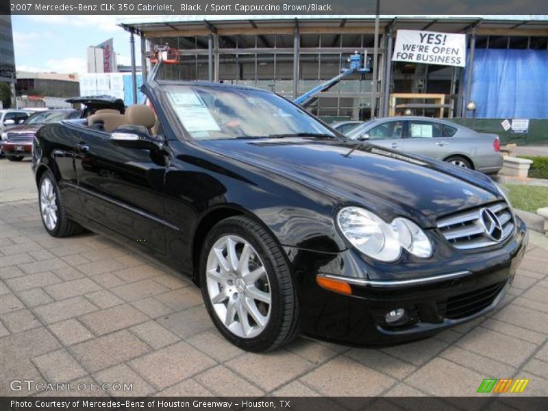 Black / Sport Cappuccino Brown/Black 2007 Mercedes-Benz CLK 350 Cabriolet