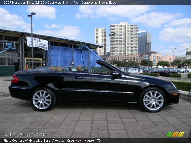 Black / Sport Cappuccino Brown/Black 2007 Mercedes-Benz CLK 350 Cabriolet