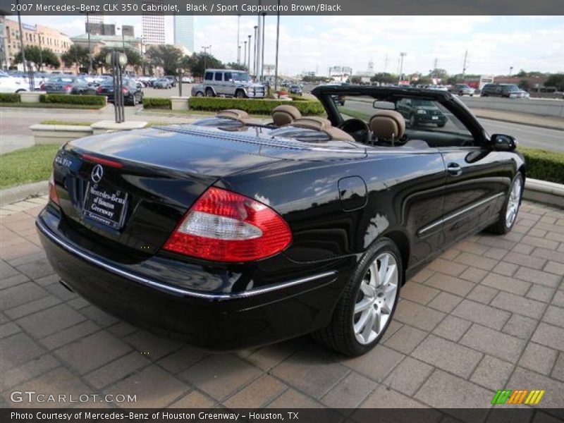 Black / Sport Cappuccino Brown/Black 2007 Mercedes-Benz CLK 350 Cabriolet