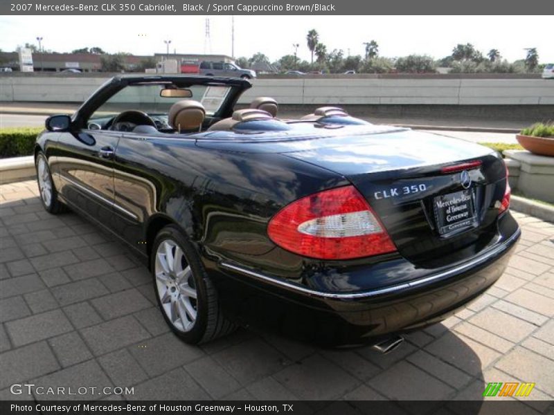 Black / Sport Cappuccino Brown/Black 2007 Mercedes-Benz CLK 350 Cabriolet