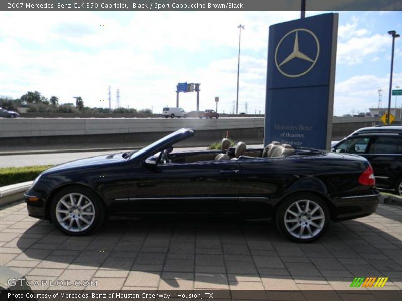 Black / Sport Cappuccino Brown/Black 2007 Mercedes-Benz CLK 350 Cabriolet
