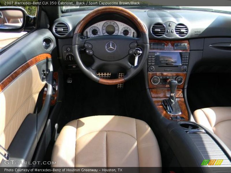 Black / Sport Cappuccino Brown/Black 2007 Mercedes-Benz CLK 350 Cabriolet