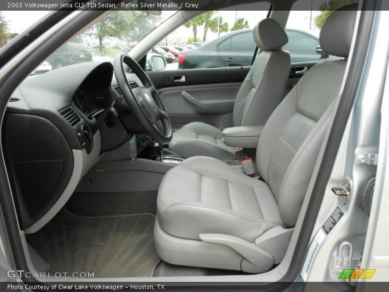 Reflex Silver Metallic / Grey 2003 Volkswagen Jetta GLS TDI Sedan