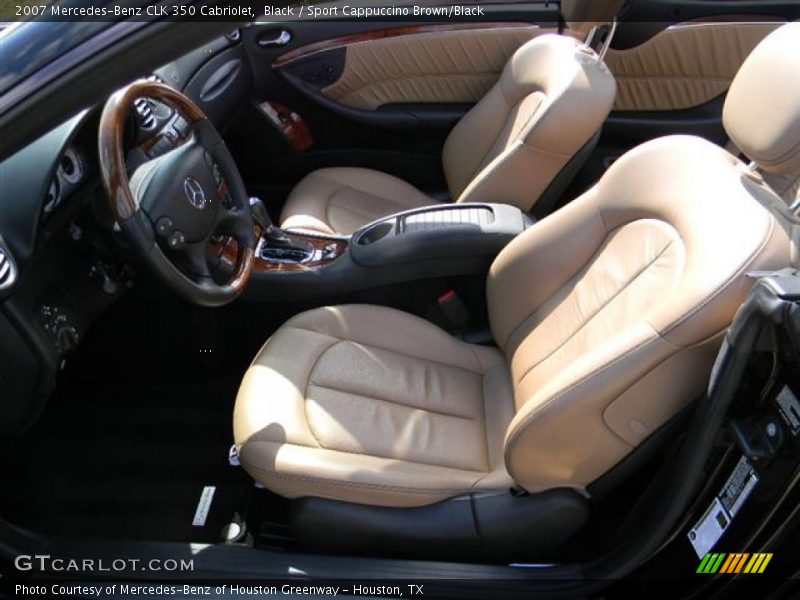 Black / Sport Cappuccino Brown/Black 2007 Mercedes-Benz CLK 350 Cabriolet
