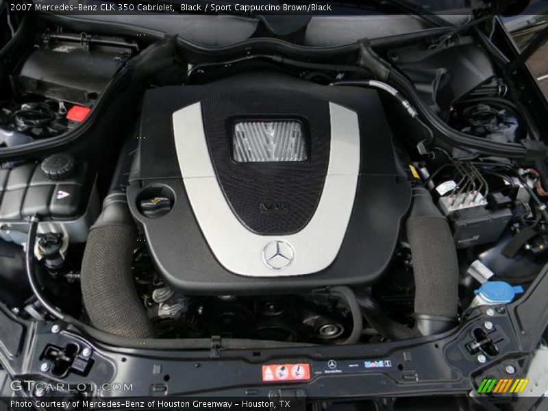 Black / Sport Cappuccino Brown/Black 2007 Mercedes-Benz CLK 350 Cabriolet