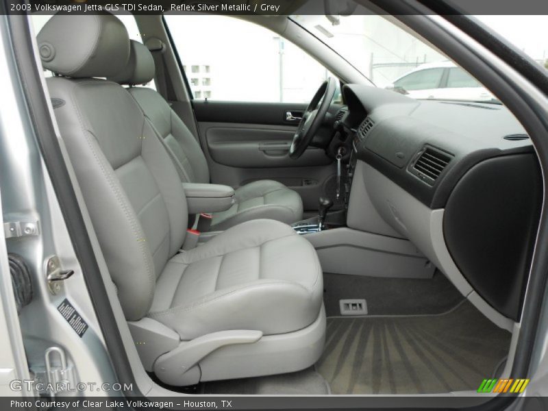 Reflex Silver Metallic / Grey 2003 Volkswagen Jetta GLS TDI Sedan
