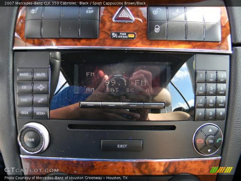 Black / Sport Cappuccino Brown/Black 2007 Mercedes-Benz CLK 350 Cabriolet