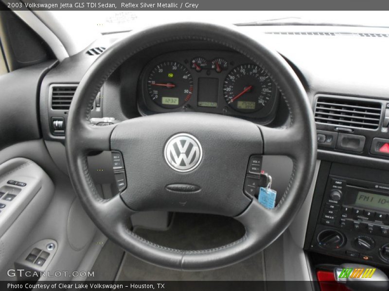Reflex Silver Metallic / Grey 2003 Volkswagen Jetta GLS TDI Sedan