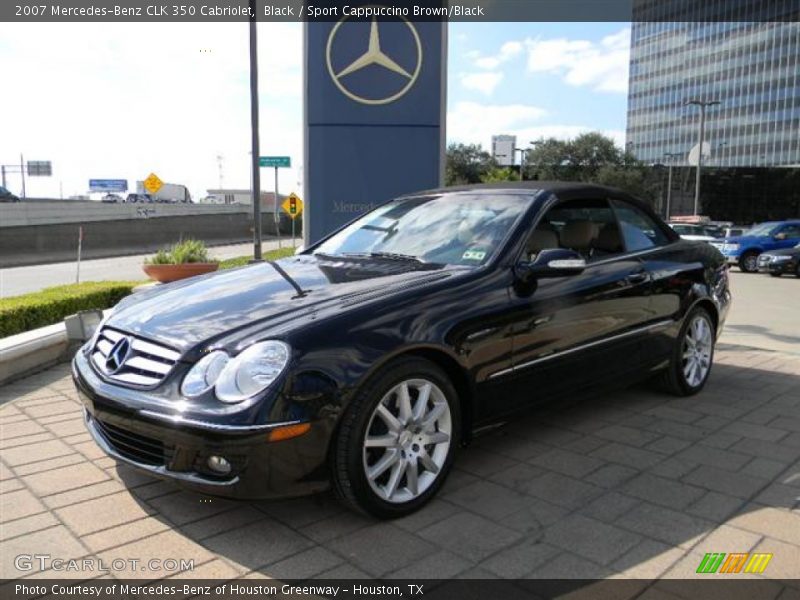 Black / Sport Cappuccino Brown/Black 2007 Mercedes-Benz CLK 350 Cabriolet