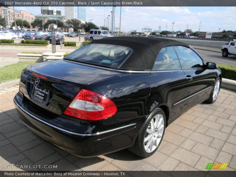 Black / Sport Cappuccino Brown/Black 2007 Mercedes-Benz CLK 350 Cabriolet