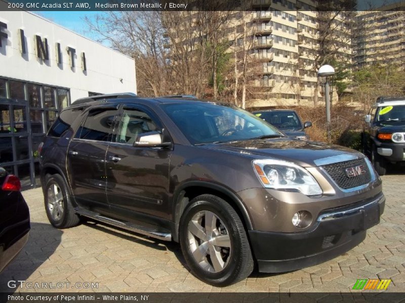 Medium Brown Metallic / Ebony 2009 GMC Acadia SLT AWD