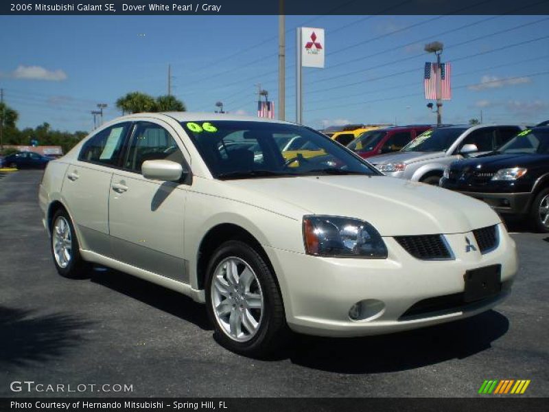 Dover White Pearl / Gray 2006 Mitsubishi Galant SE