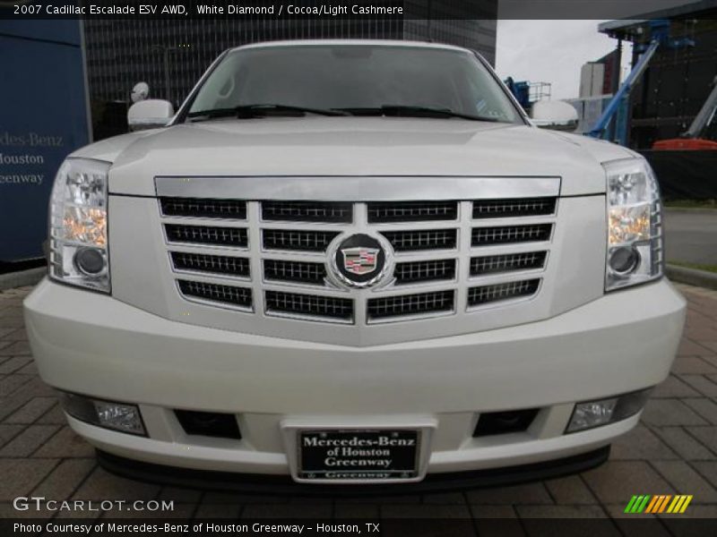 White Diamond / Cocoa/Light Cashmere 2007 Cadillac Escalade ESV AWD