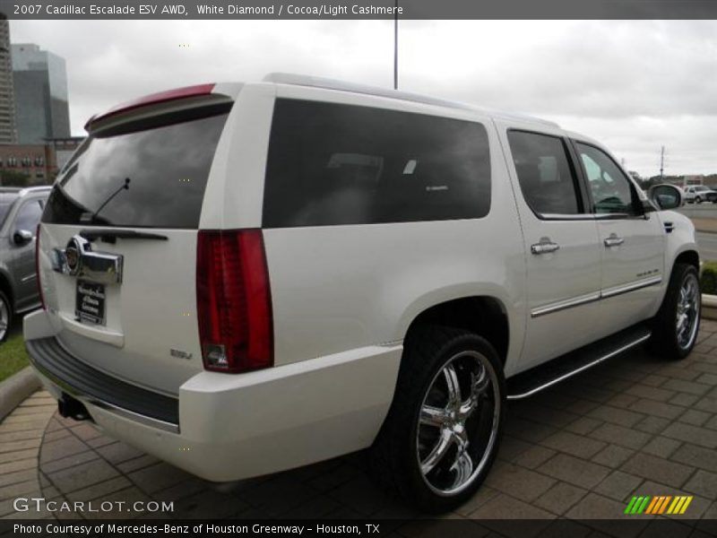 White Diamond / Cocoa/Light Cashmere 2007 Cadillac Escalade ESV AWD