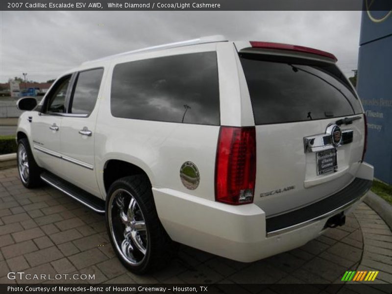 White Diamond / Cocoa/Light Cashmere 2007 Cadillac Escalade ESV AWD