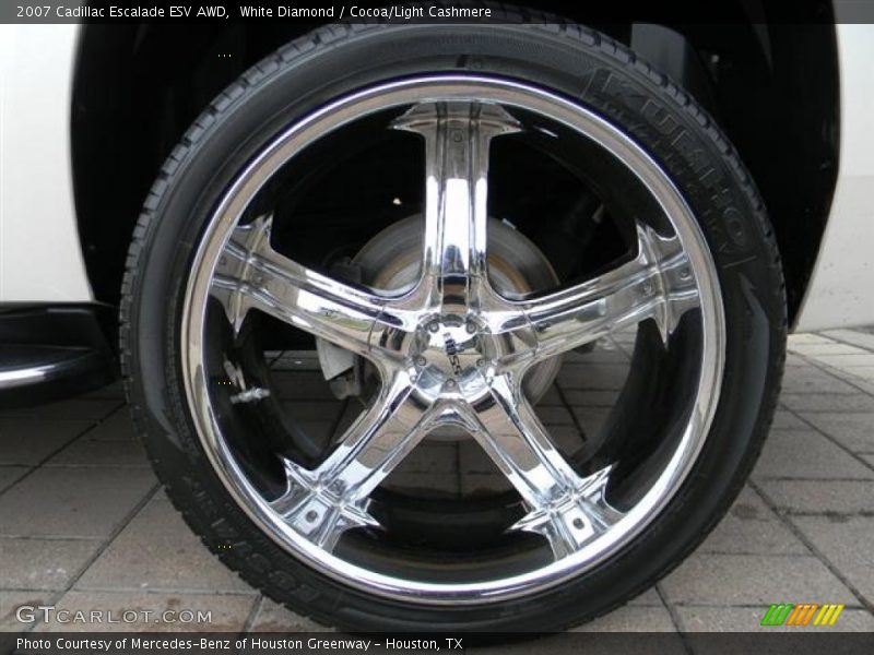 White Diamond / Cocoa/Light Cashmere 2007 Cadillac Escalade ESV AWD