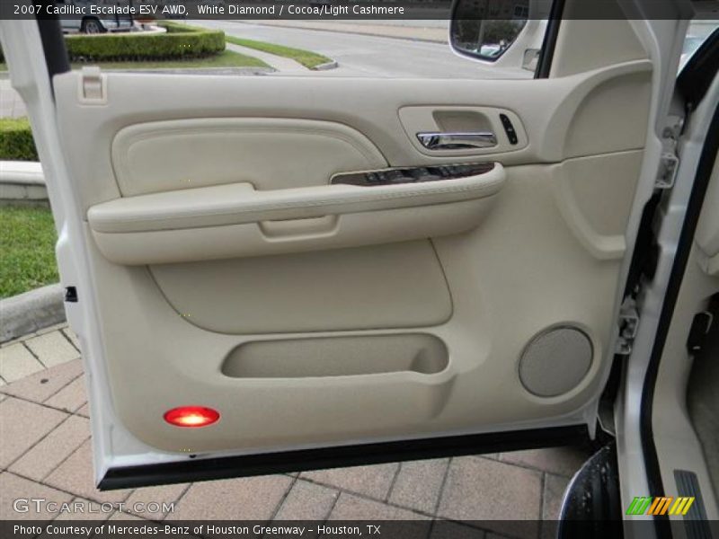 White Diamond / Cocoa/Light Cashmere 2007 Cadillac Escalade ESV AWD