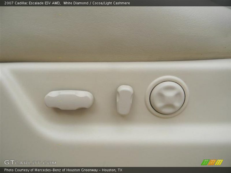 White Diamond / Cocoa/Light Cashmere 2007 Cadillac Escalade ESV AWD