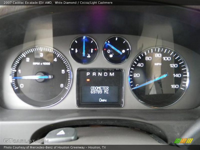 White Diamond / Cocoa/Light Cashmere 2007 Cadillac Escalade ESV AWD