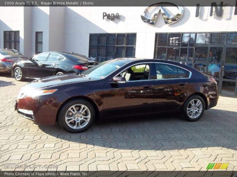 Mayan Bronze Metallic / Ebony 2009 Acura TL 3.5