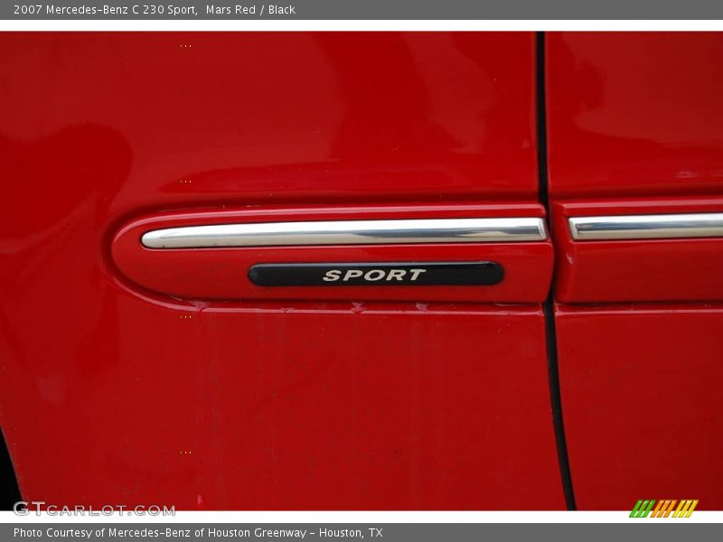 Mars Red / Black 2007 Mercedes-Benz C 230 Sport