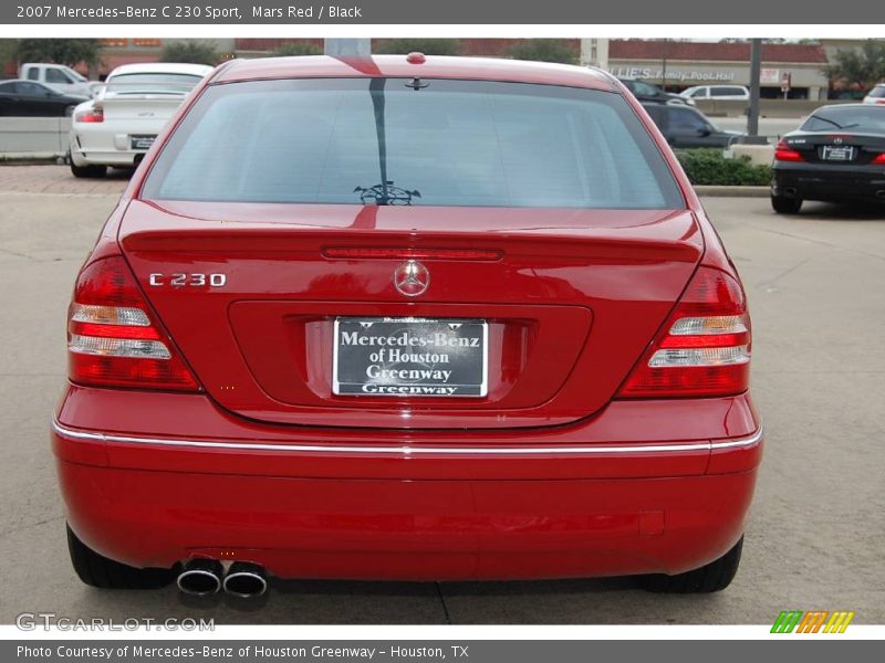 Mars Red / Black 2007 Mercedes-Benz C 230 Sport