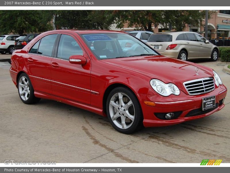 Mars Red / Black 2007 Mercedes-Benz C 230 Sport