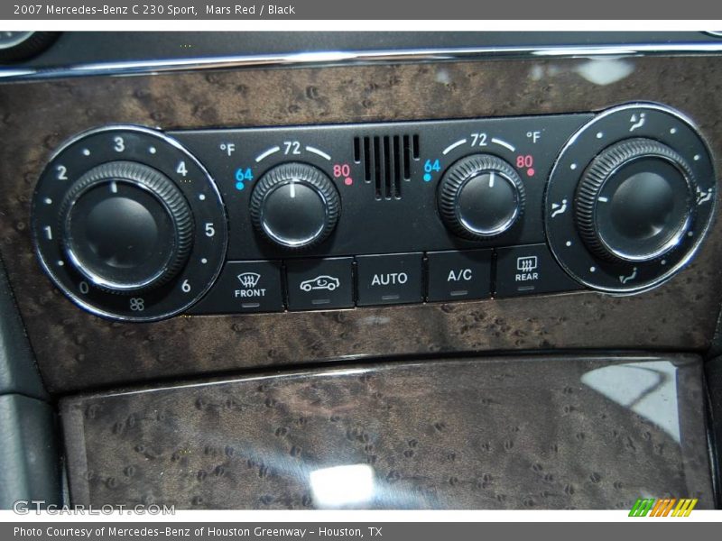 Mars Red / Black 2007 Mercedes-Benz C 230 Sport
