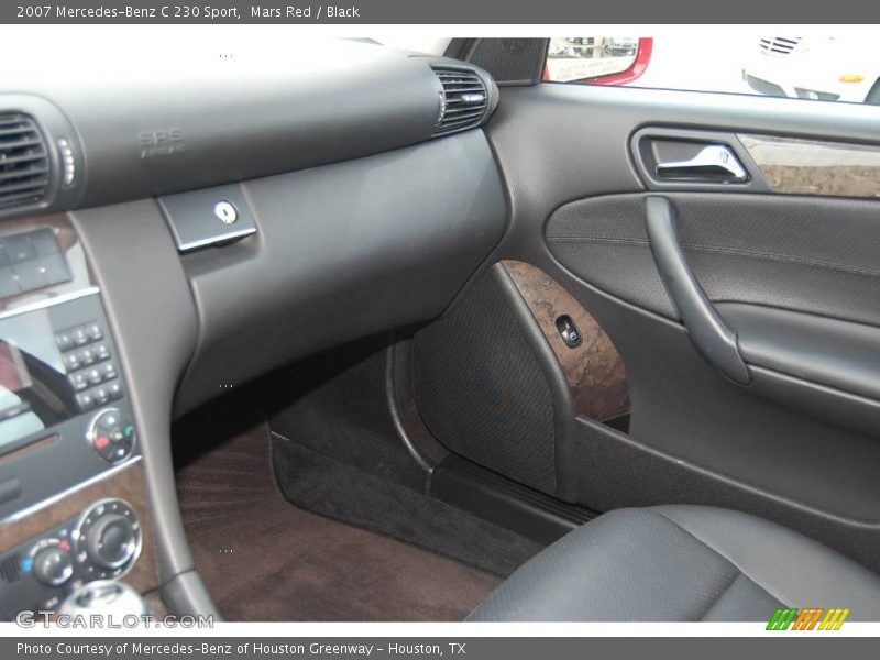Mars Red / Black 2007 Mercedes-Benz C 230 Sport