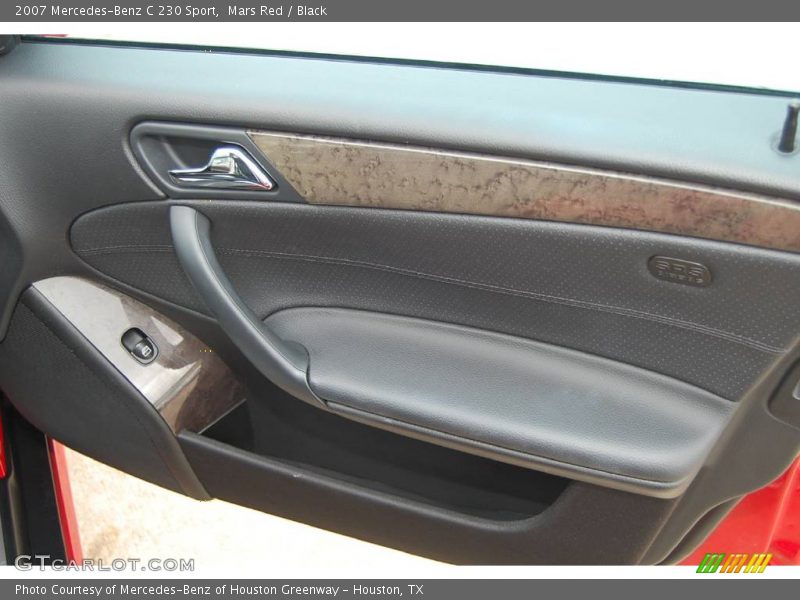 Mars Red / Black 2007 Mercedes-Benz C 230 Sport