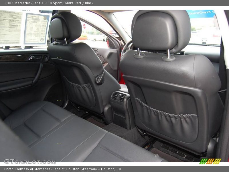 Mars Red / Black 2007 Mercedes-Benz C 230 Sport