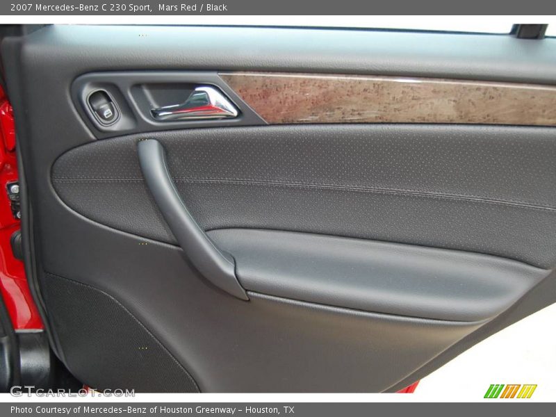 Mars Red / Black 2007 Mercedes-Benz C 230 Sport