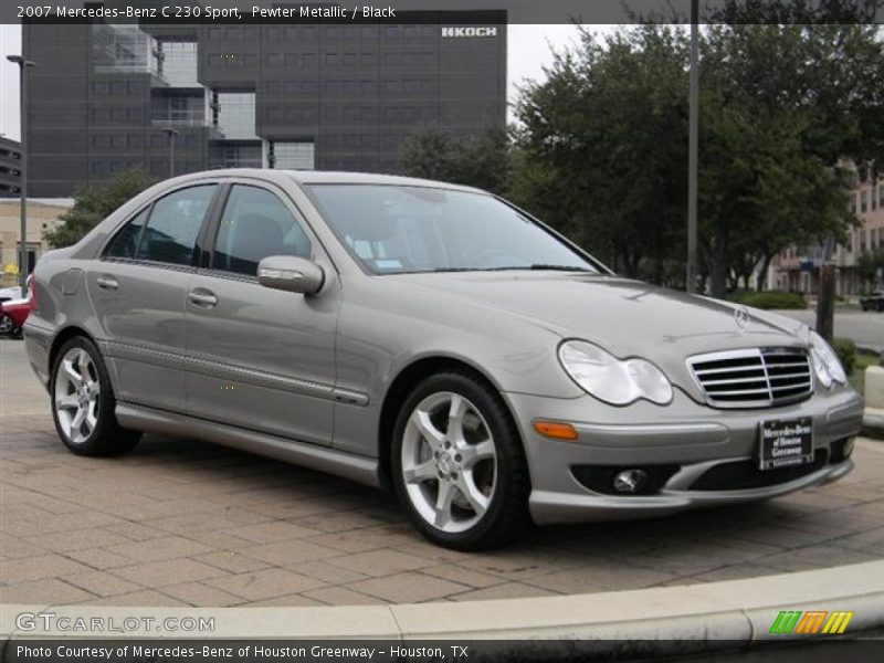 Pewter Metallic / Black 2007 Mercedes-Benz C 230 Sport