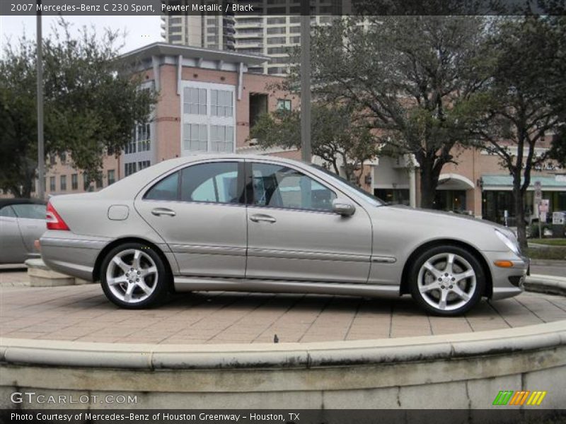 Pewter Metallic / Black 2007 Mercedes-Benz C 230 Sport