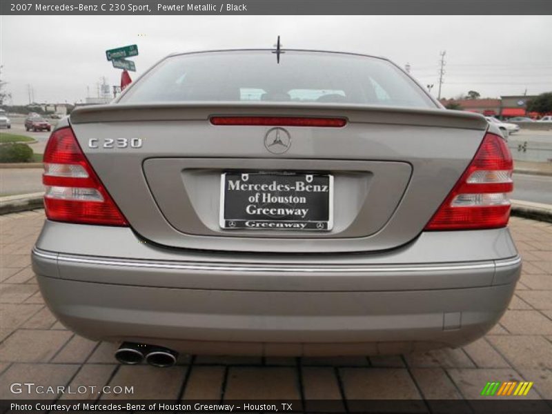 Pewter Metallic / Black 2007 Mercedes-Benz C 230 Sport