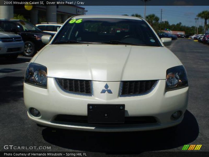 Dover White Pearl / Gray 2006 Mitsubishi Galant SE
