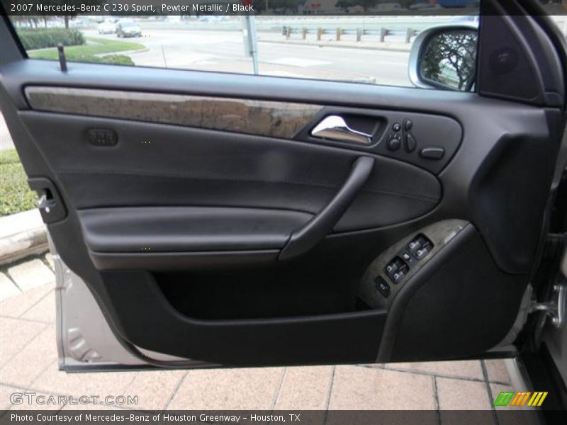 Pewter Metallic / Black 2007 Mercedes-Benz C 230 Sport