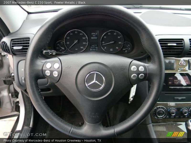 Pewter Metallic / Black 2007 Mercedes-Benz C 230 Sport