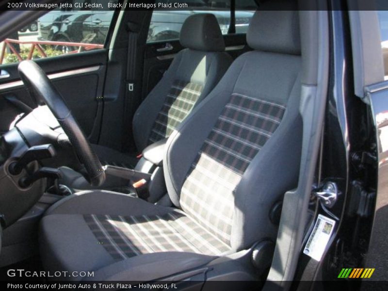 Black / Interlagos Plaid Cloth 2007 Volkswagen Jetta GLI Sedan