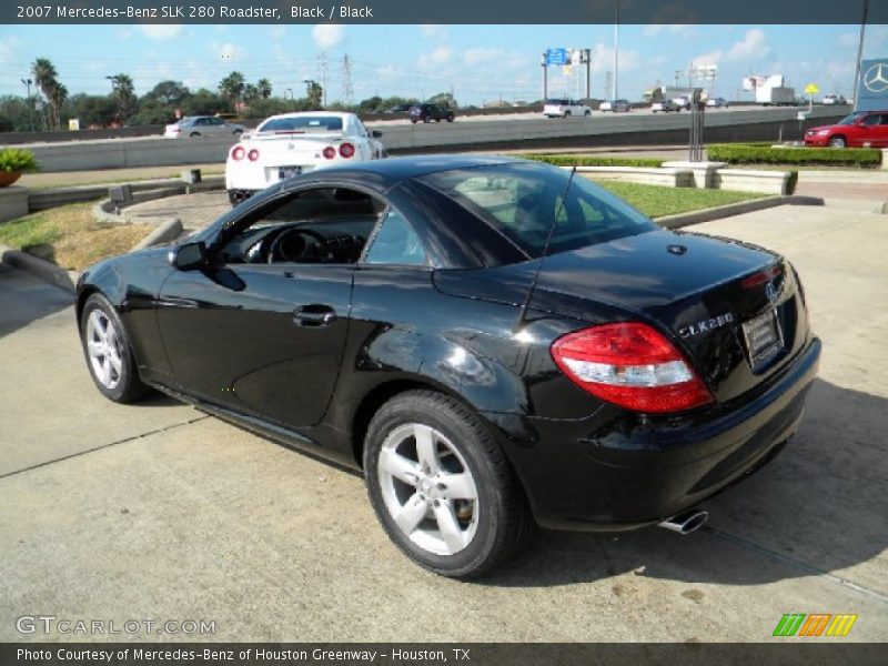 Black / Black 2007 Mercedes-Benz SLK 280 Roadster